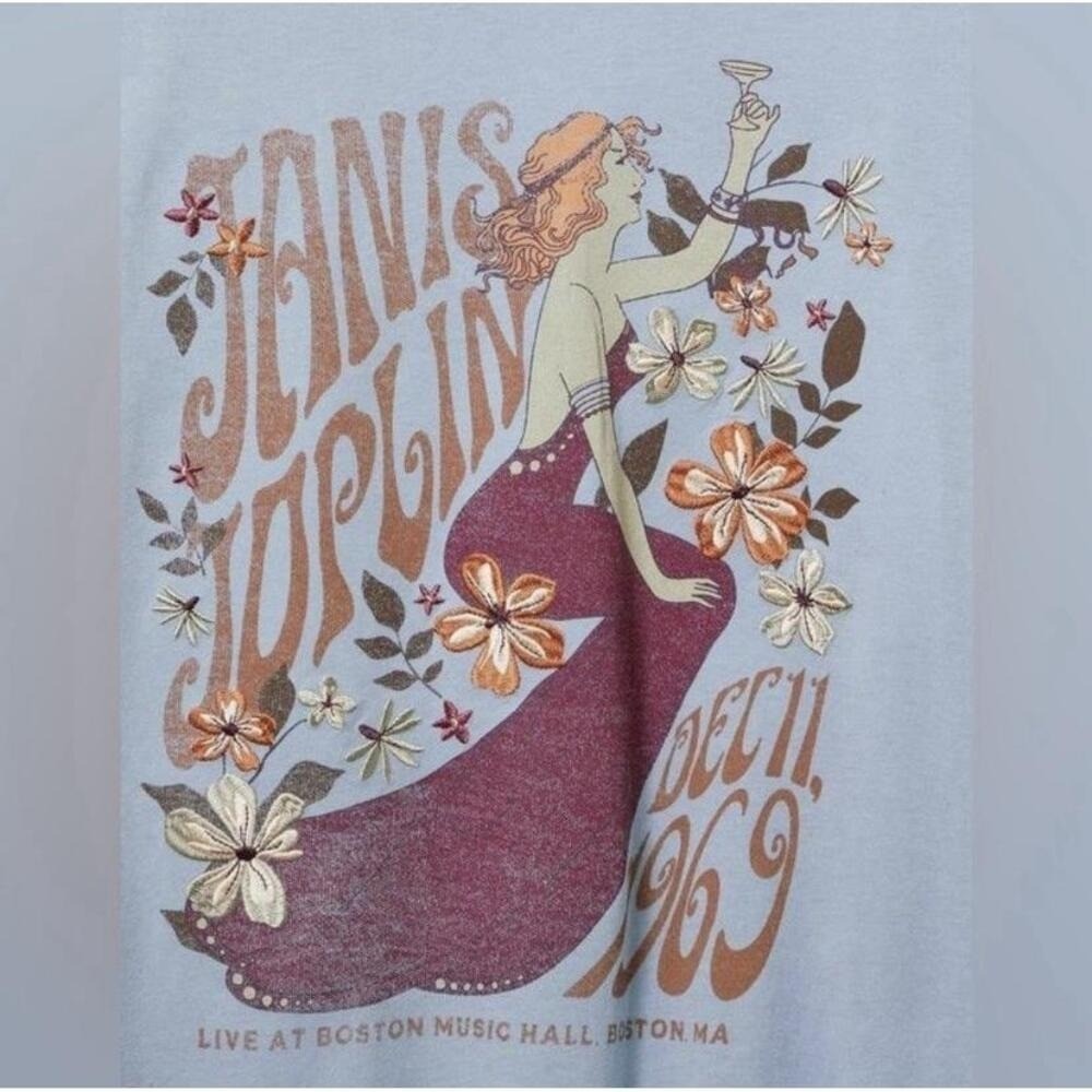 NWT Torrid Janis Joplin Classic Fit Crew Long Sleeve Tee 4X - Picture 5 of 12